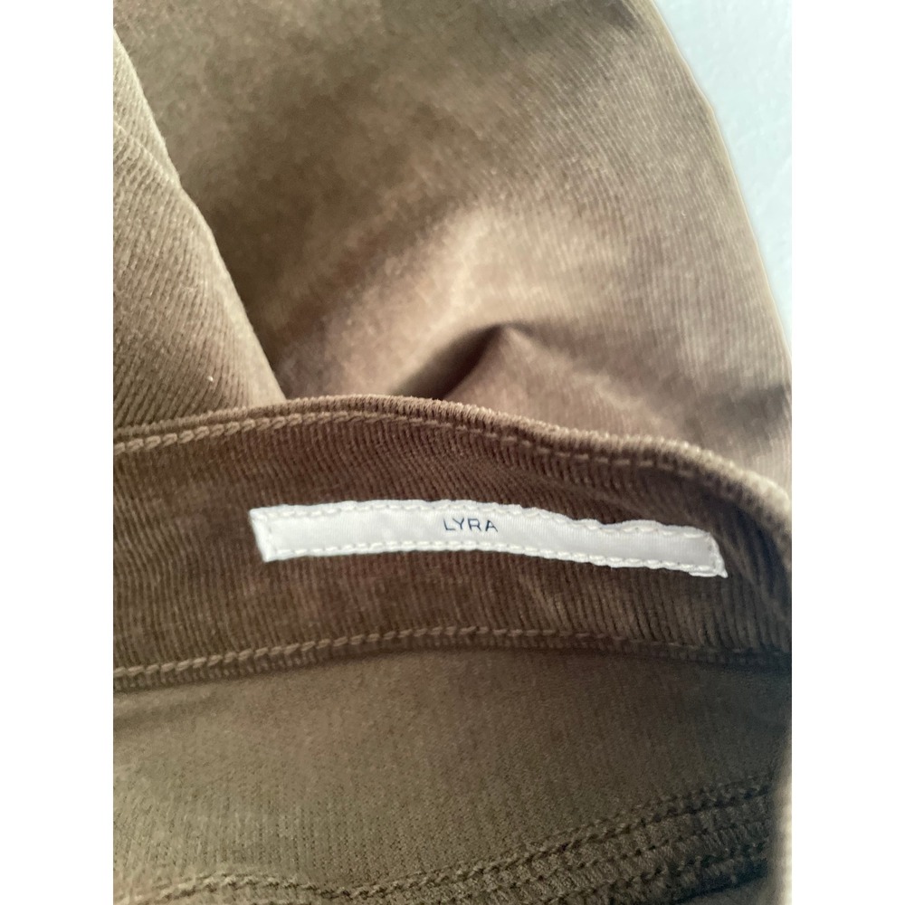 NEW Citizens of Humanity Lyra Corduroy Pants Womens 28 Green Wide Leg Raw Hem - Picture 8 of 13